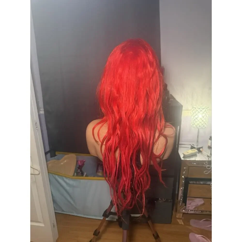 Human Hair 13x6 Lace Front Wig – Red